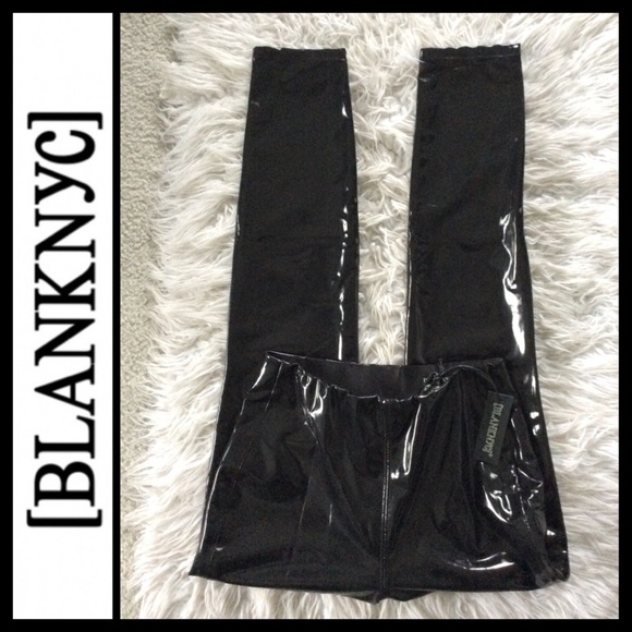NWT [BLANKNYC] Dominatrix Faux Patent Leather Pant - Picture 8 of 11